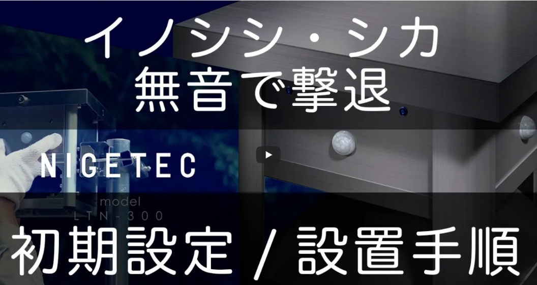初期設定・設置の手順の動画