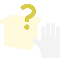 NIGETECを手で触っているイラスト