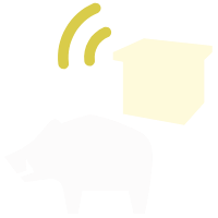 NIGETECからイノシシが逃げている画像